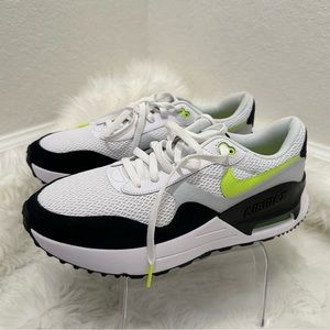 Nike Men’s Air Max System Shoes Sz 11 Color White/Black-Volt-Pure Platinum